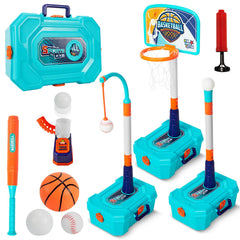 BOBUEXER 4-in-1 hoop height-adjustment for growing kids and versatile play.
