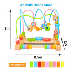 Boby Bead Maze compact size fits tabletops and high chairs for on-the-go play