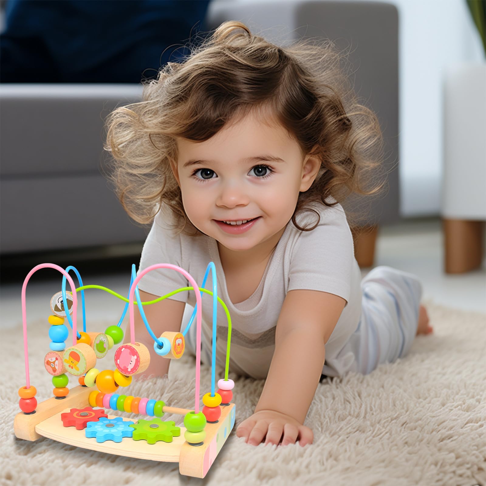 Boby Bead Maze designed with safety in mind, rounded edges and burr-free surfaces