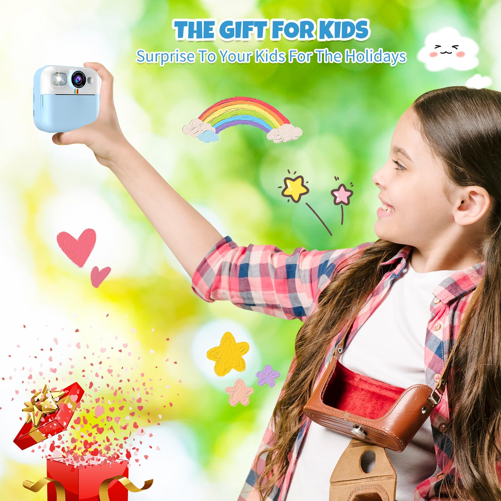 BOFIDAR 2.4-inch screen provides easy viewing for kids.