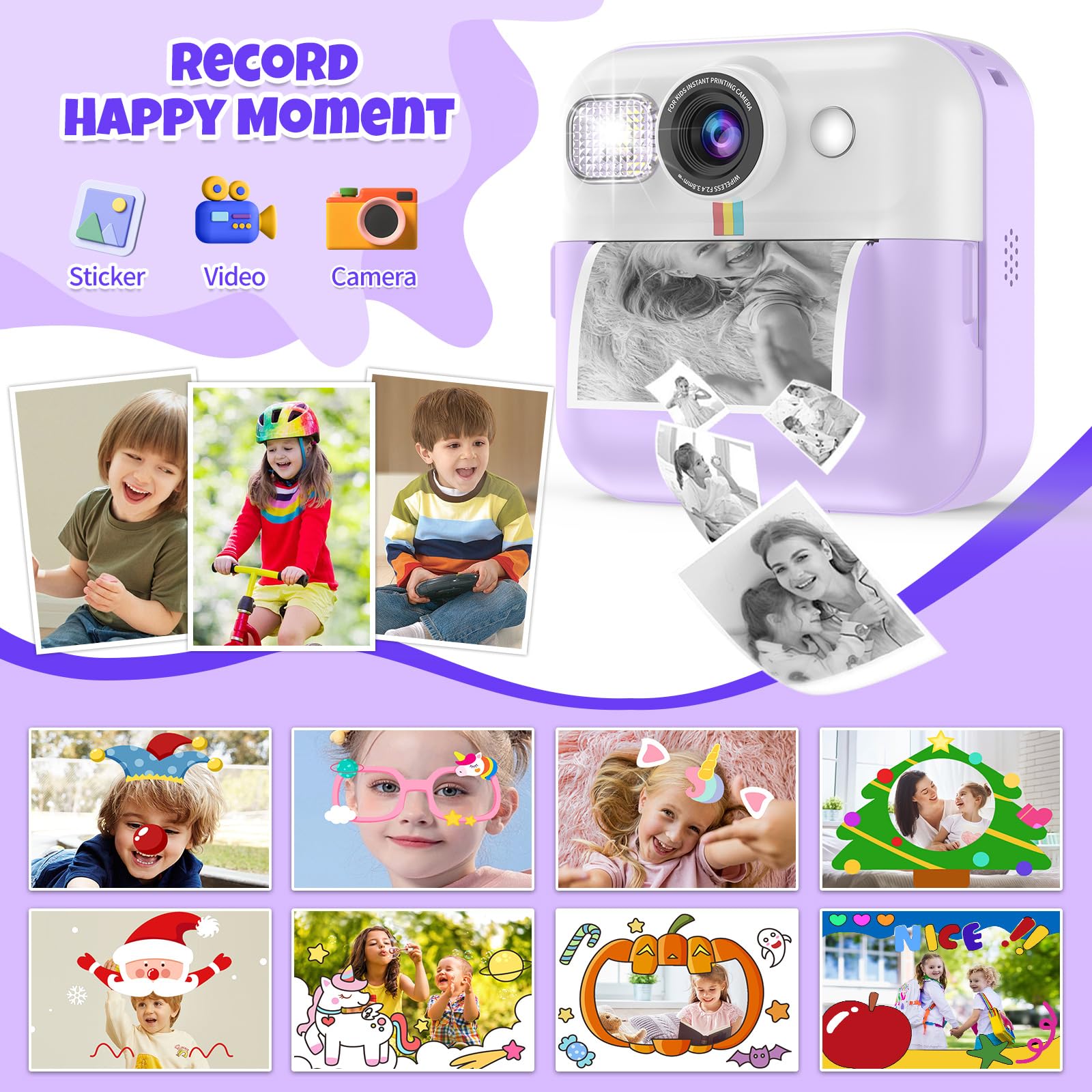 BOFIDAR camera 2.4-inch screen and 16x zoom aid framing and viewing