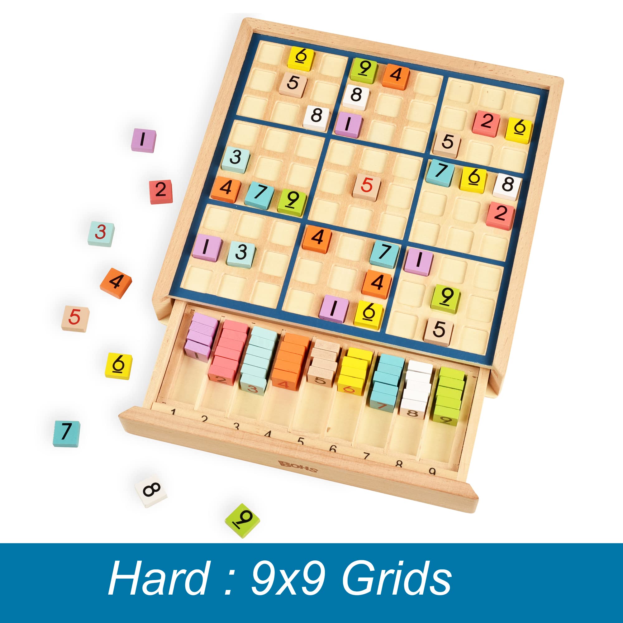BOHS double-sided tiles allow quick trial and error without erasing.