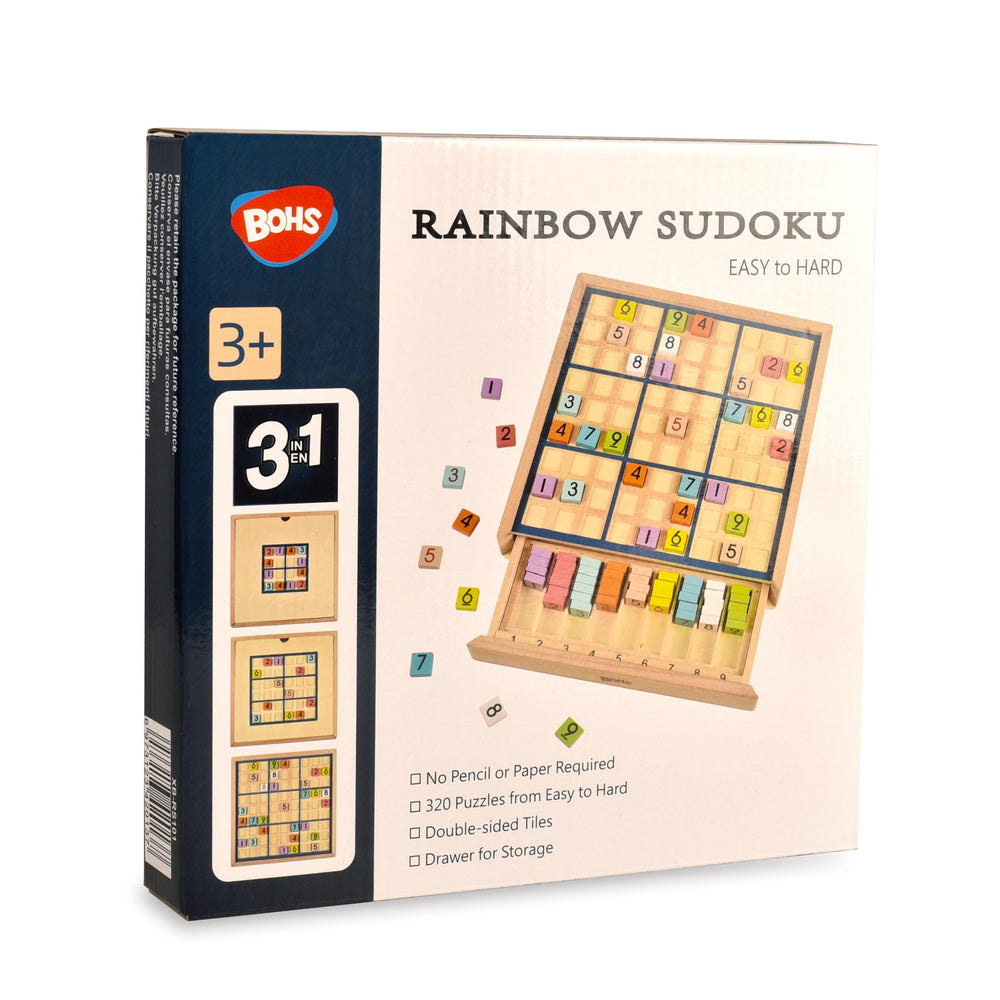 BOHS multicolored tiles make solving puzzles visually engaging and fun.