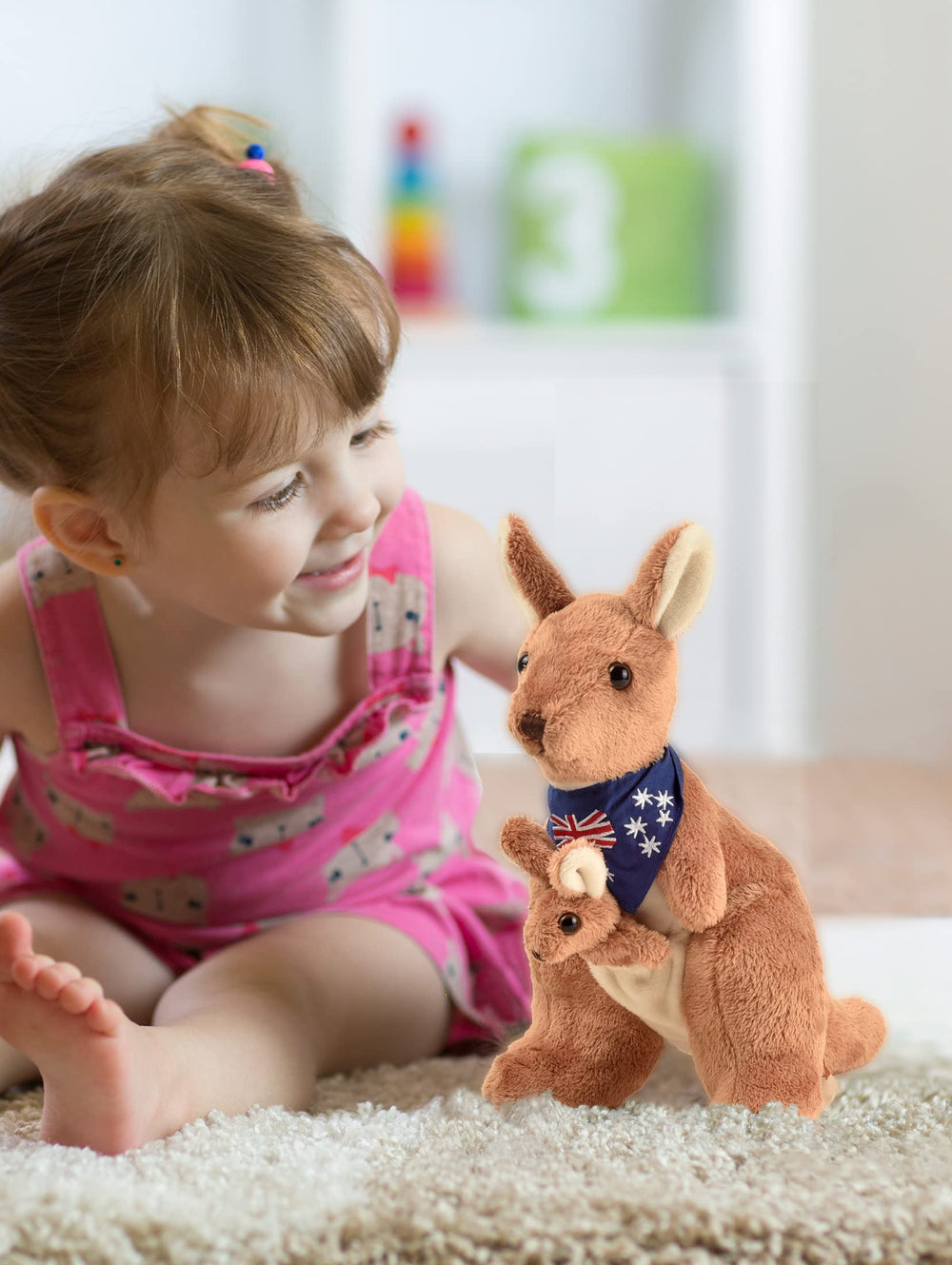 BOHS plush kangaroo gift-ready packaging ready for birthdays or holidays.