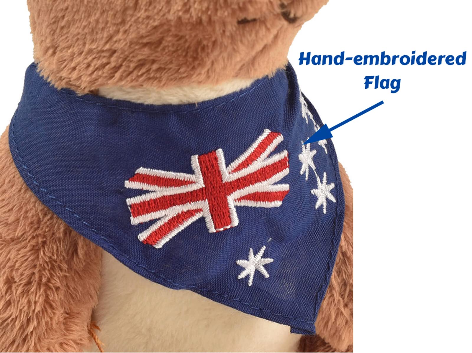 BOHS plush kangaroo with removable joey for imaginative play and sharing.
