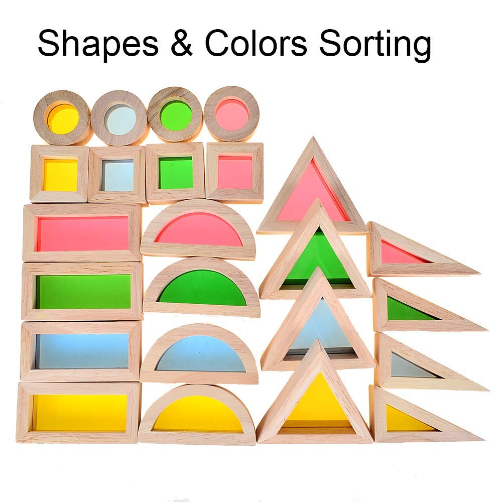 BOHS Rainbow Blocks inspire imaginative pretend play and storytelling sessions.
