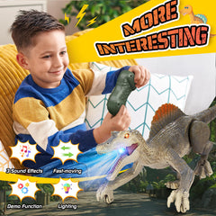 Bokigibi dinosaur RC toy featuring 3D eyes for lifelike expression