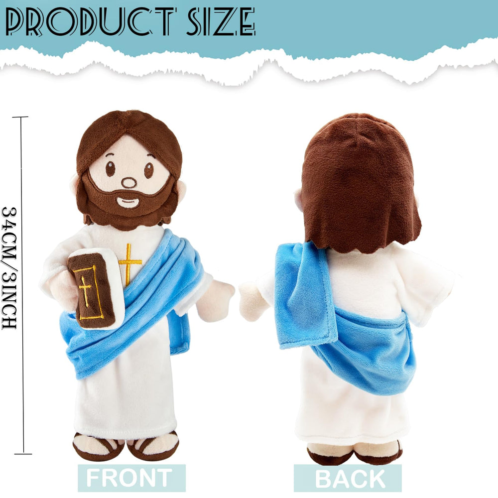 BOKUFLY 13-inch Jesus plush, crystal velvet fabric, ultra-soft