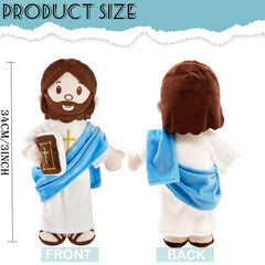 BOKUFLY 13-inch Jesus plush, crystal velvet fabric, ultra-soft