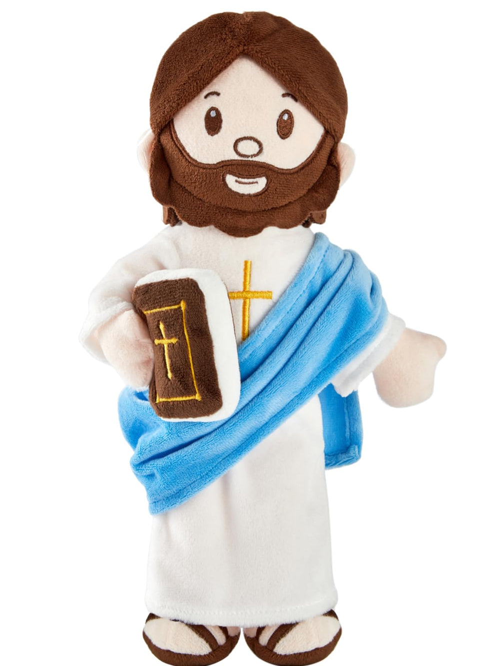 BOKUFLY Jesus plush featuring cross embroidery on robe and book