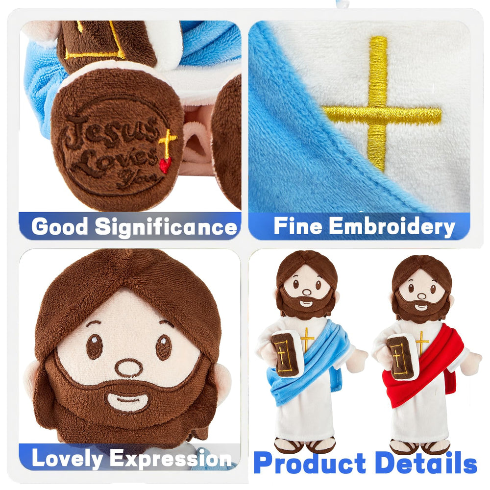 BOKUFLY Jesus plush doll crystal velvet fabric delivers soft, comforting hug