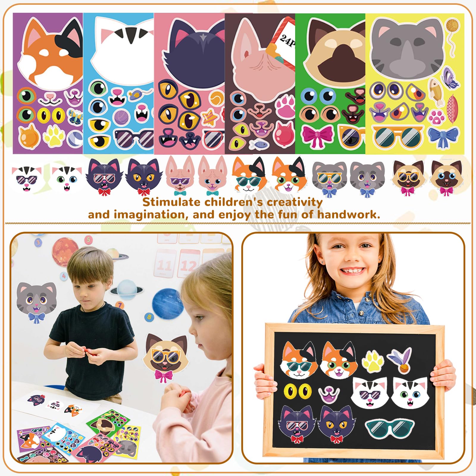 Bolake DIY face stickers invite kids to customize looks with creativity.