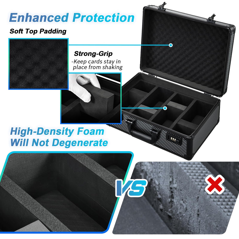 boldblox sturdy aluminum frame protecting cards from drops during transport