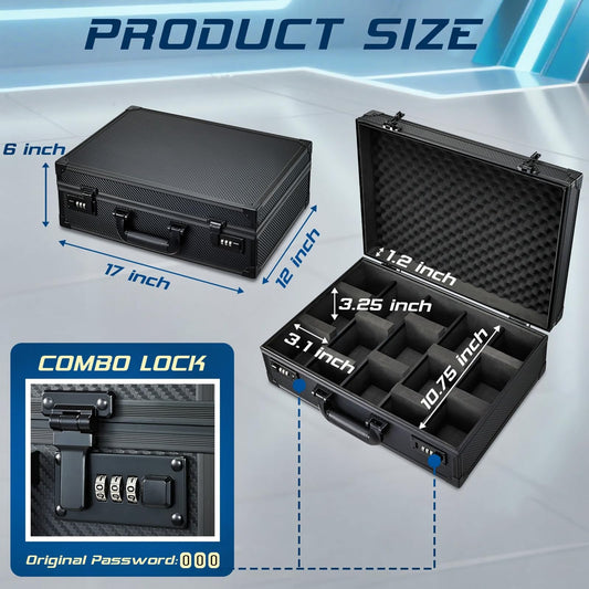 Boldblox interior with foam dividers showing organized storage for quick inventory.