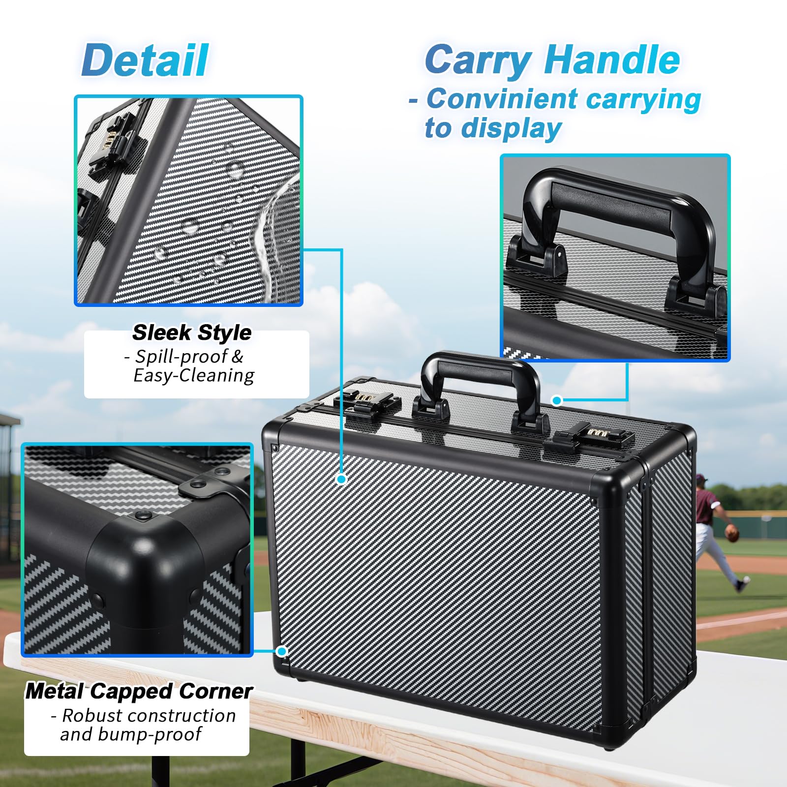 boldblox four-row tray with foam dividers for quick organization of slabs and top loaders