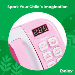 Boley pink microwave playset roast chicken accessory for kitchen role play