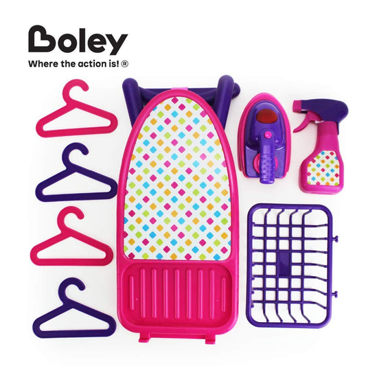 Boley pretend iron with lights and sounds enhances realistic ironing play