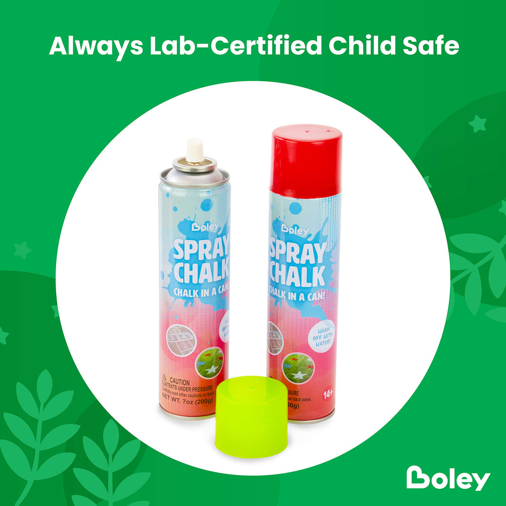 Boley spray chalk orange can brings bold accents to driveways and sand.