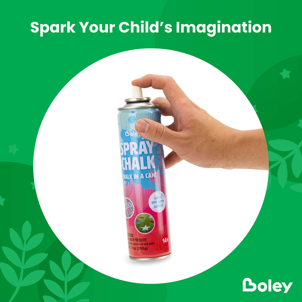 Boley spray chalk purple can sparks creative outdoor murals with friends.