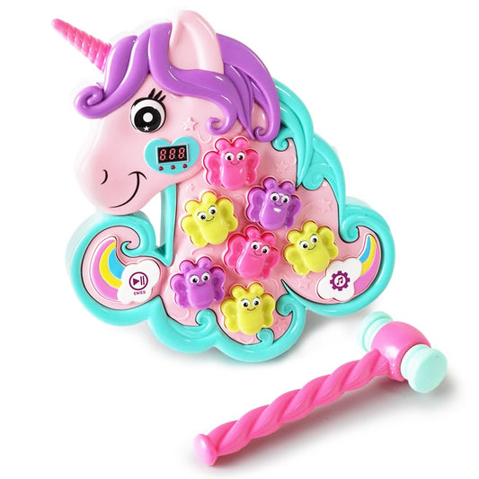 Boley Unicorn Hammer lights brighten playtime, boosting visual tracking and engagement.