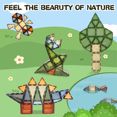Bolorbt tiles forming a butterfly structure to spark spatial imagination.