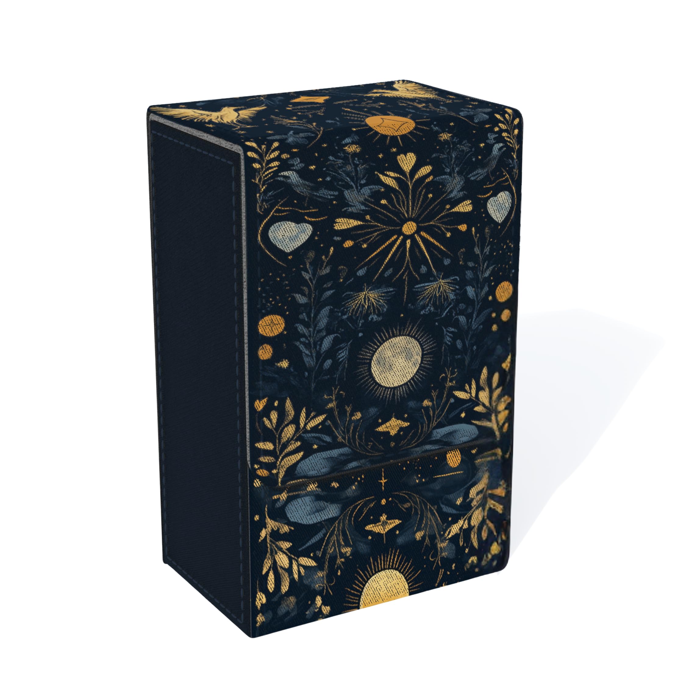 Boltquan Tarot Card Holder fold-top with magnetic lid protects decks during travel.