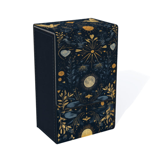 Boltquan Tarot Card Holder fold-top with magnetic lid protects decks during travel.