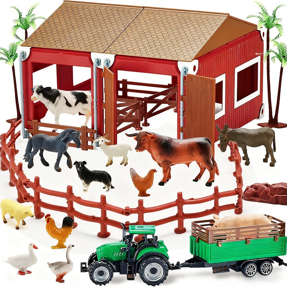BOLZRA mini toy barn exterior promotes imaginative farm play and storytelling.