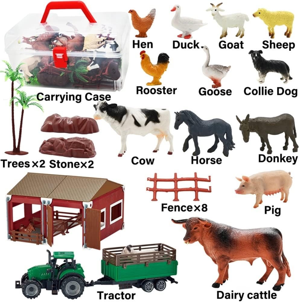 BOLZRA fence set and posts help build an authentic farm layout.