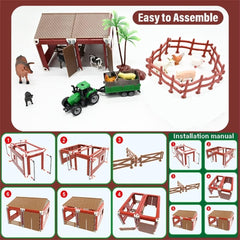 BOLZRA truck with trailer adds portable farm transportation play.