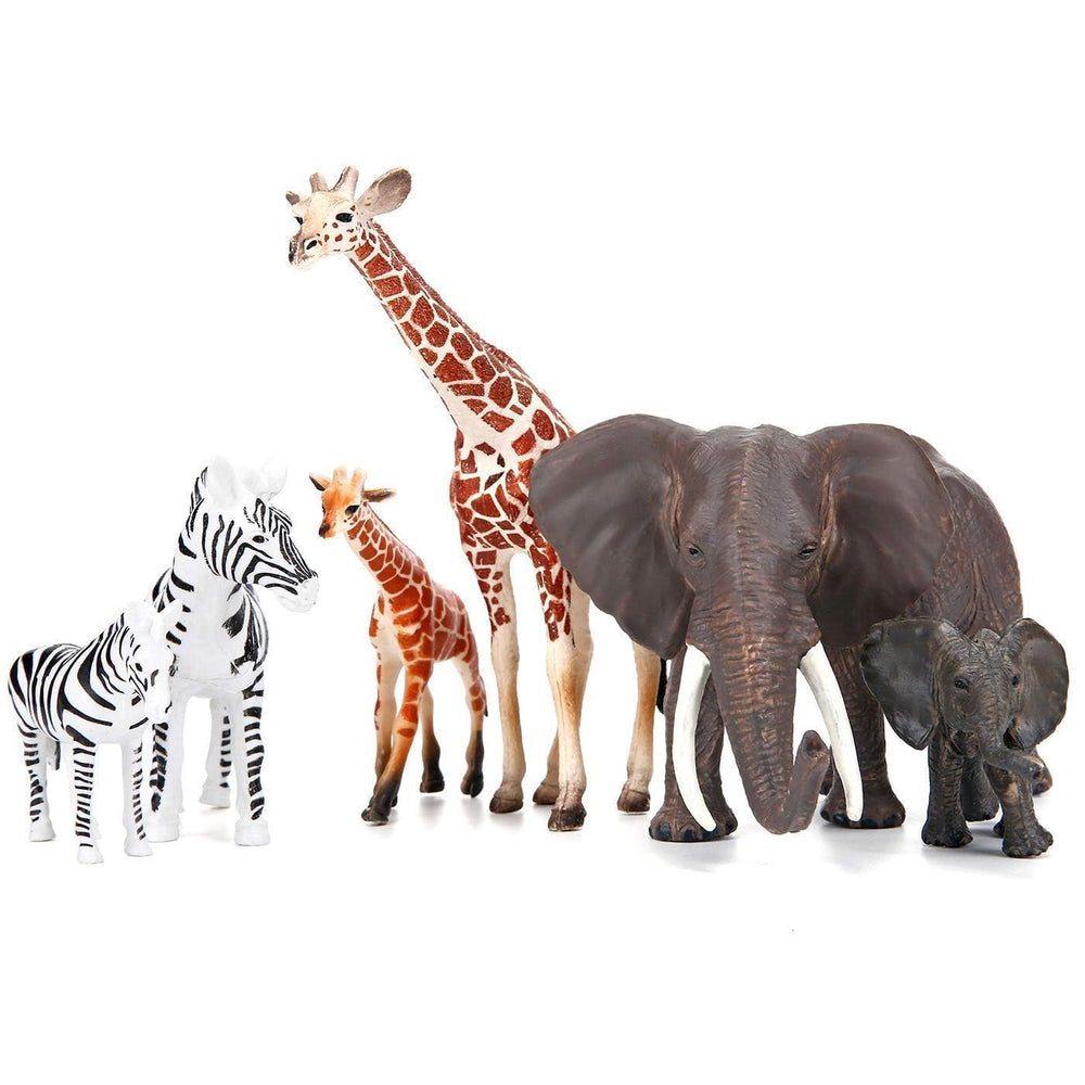 Bolzra safari animals elephant baby figure set supports cooperative play