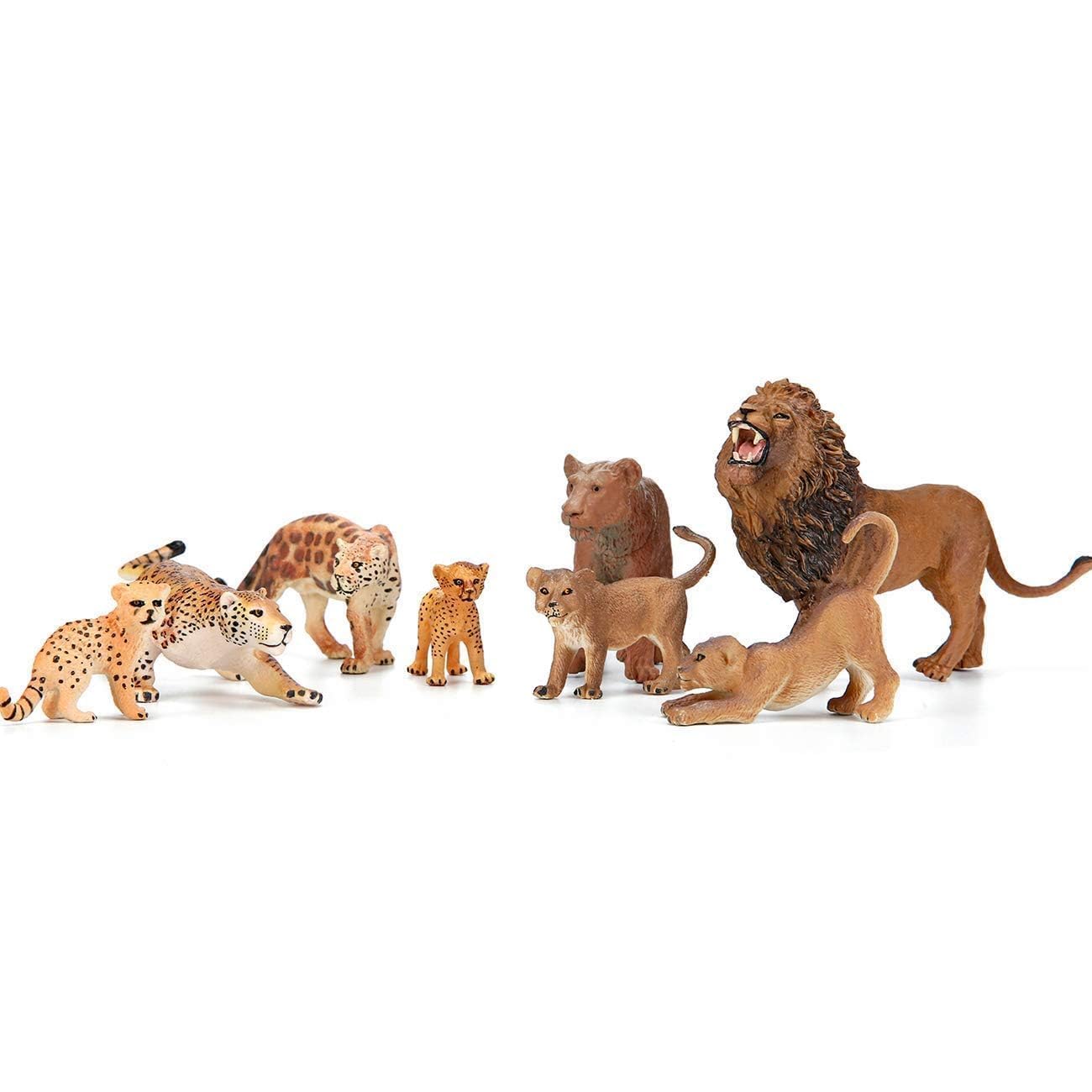 Bolzra safari animals lioness baby figure set promotes nurturing play