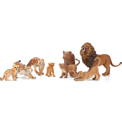 Bolzra safari animals lioness baby figure set promotes nurturing play