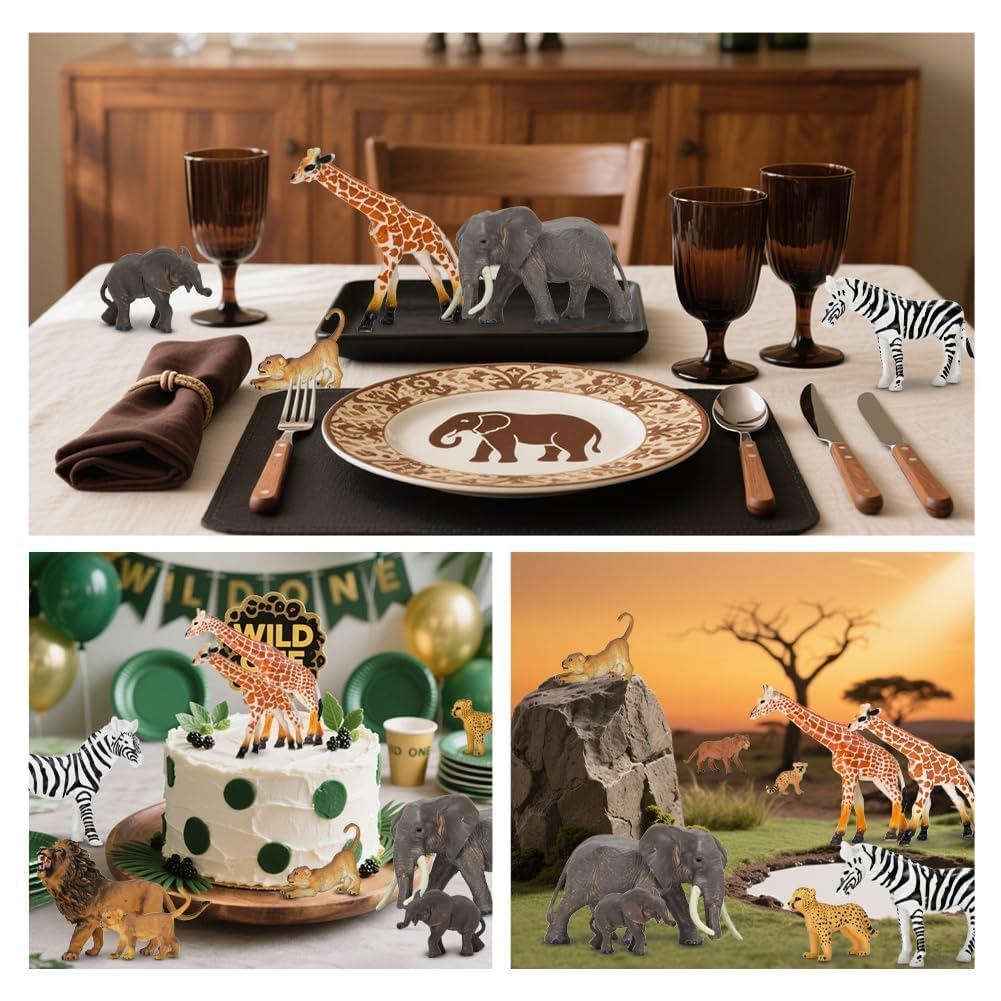 Bolzra safari animals set packaging with durable figures for gifting