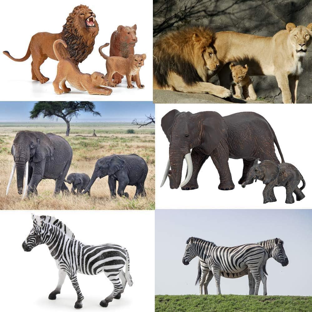 Bolzra safari animals zebra figure invites creative zoo roleplay