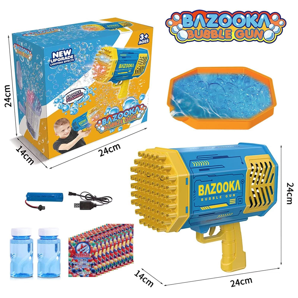 BOMOCO bubble gun design using non toxic ABS plastic