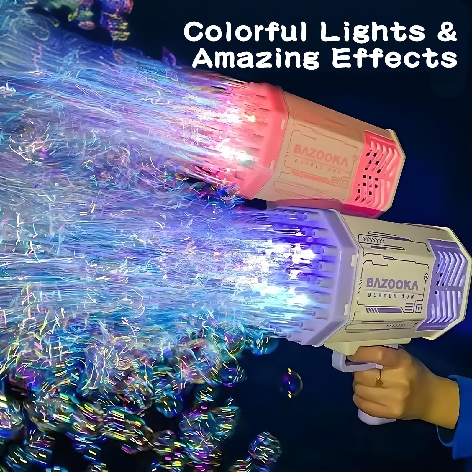 BOMOCO bubble gun pink body for stylish kids' bubble fun outdoors