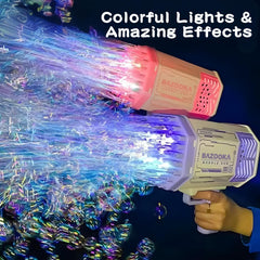 BOMOCO bubble gun pink body for stylish kids' bubble fun outdoors