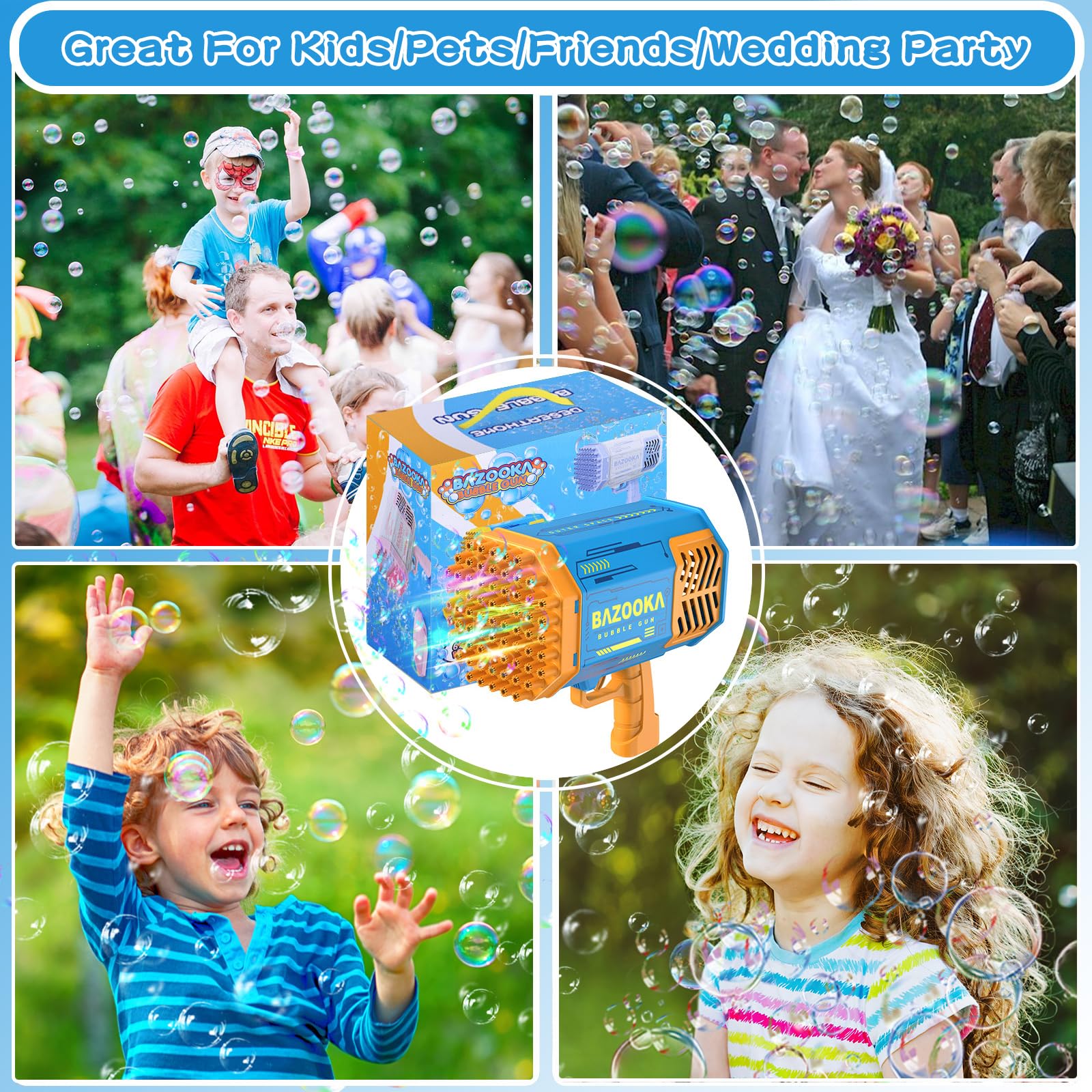 BOMOCO bubble gun at weddings and parties for magical moments