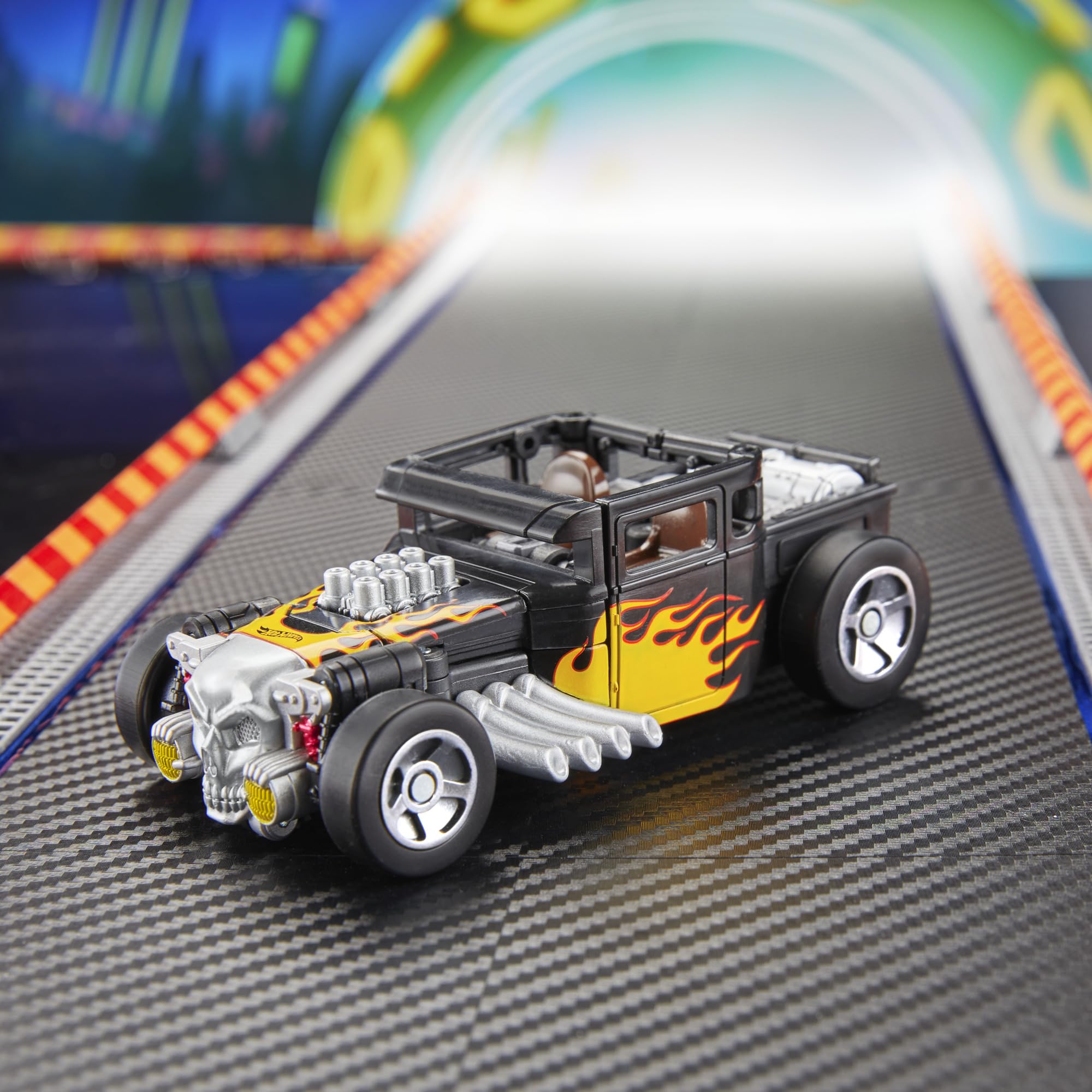 Deluxe 5-inch Bone Shaker robot figure ready for display.