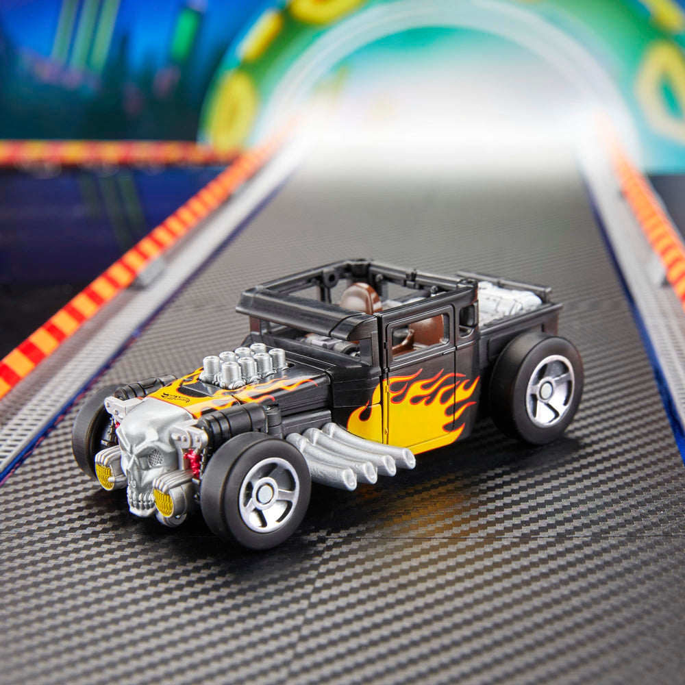 Deluxe 5-inch Bone Shaker robot figure ready for display.