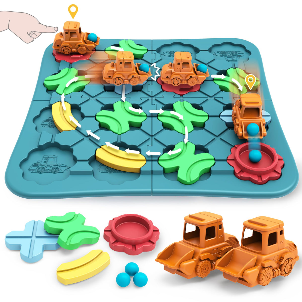 BONITOTO Road Builder track assembly for creative problem solving during play