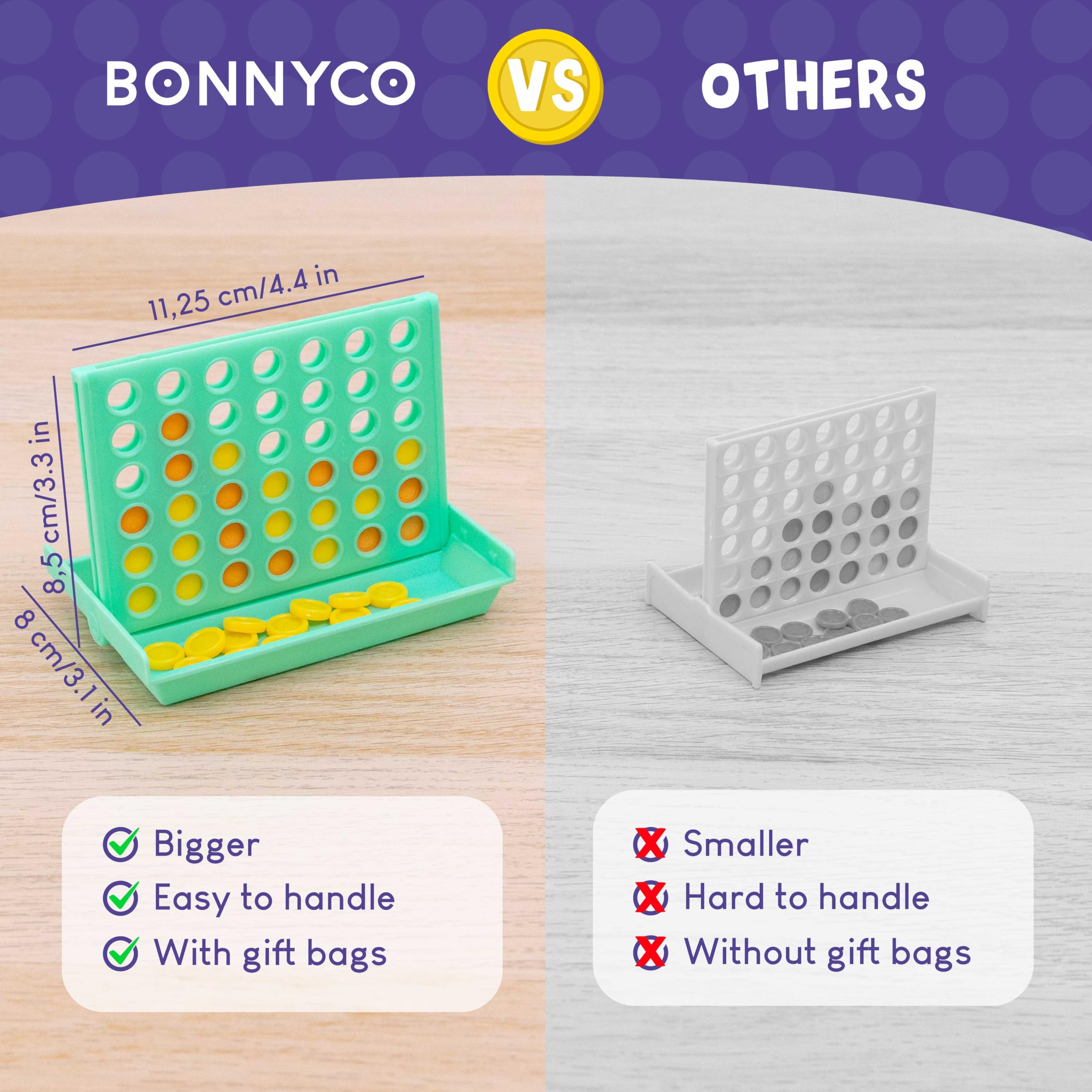 BONNYCO 4 in a Row individually boxed units for classroom prizes.