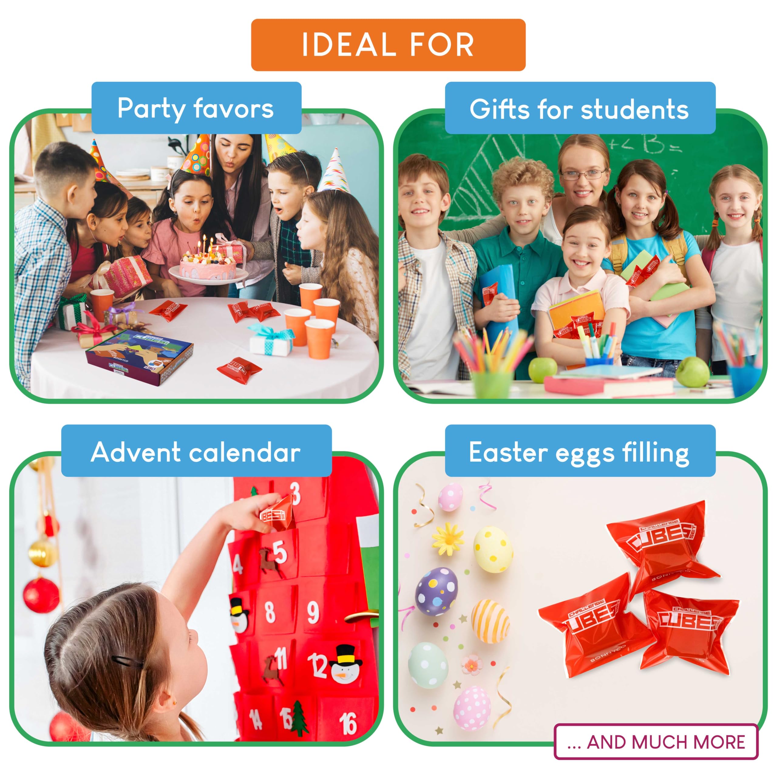 BONNYCO 3+ age-friendly puzzles ensure safe, engaging fun at parties and classrooms.