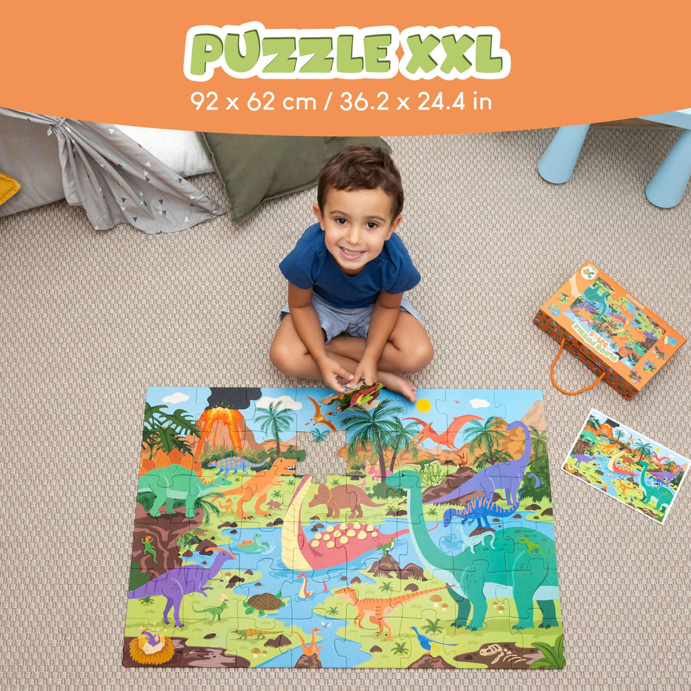 BONNYCO T-Rex on puzzle boosts recognition of iconic dinosaur shapes during play