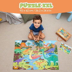 BONNYCO T-Rex on puzzle boosts recognition of iconic dinosaur shapes during play