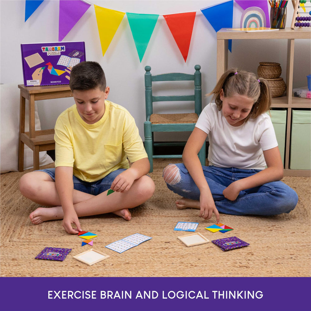 BONNYCO Educational tangram activity for spatial skills