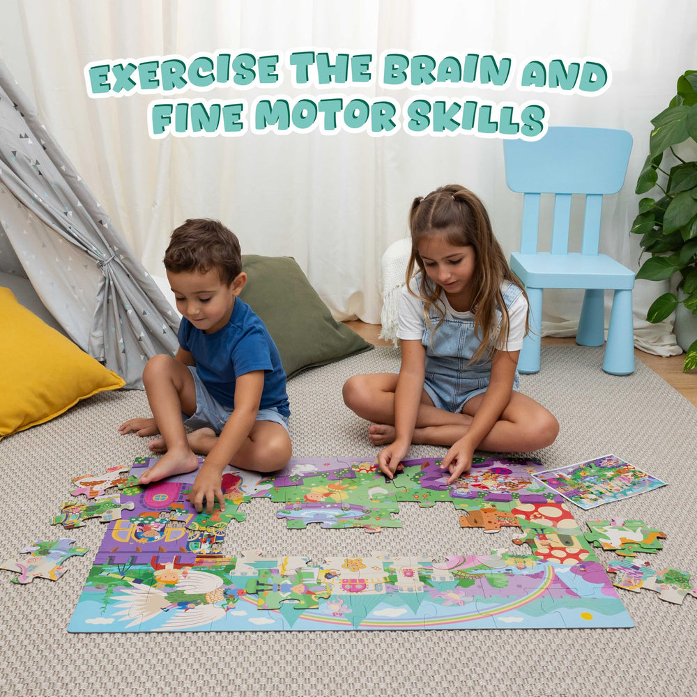 Bonnyco puzzle includes a practical handle for easy transport and carry.