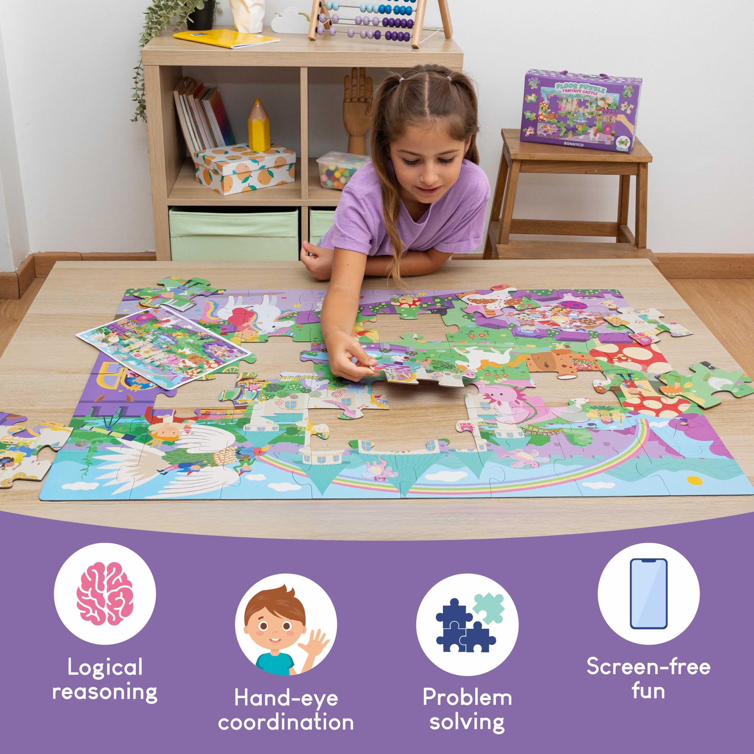 Bonnyco laminated pieces offer durable, easy handling for little hands.