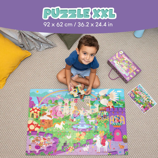 Bonnyco puzzle with princesses inspiring creative play and setup.